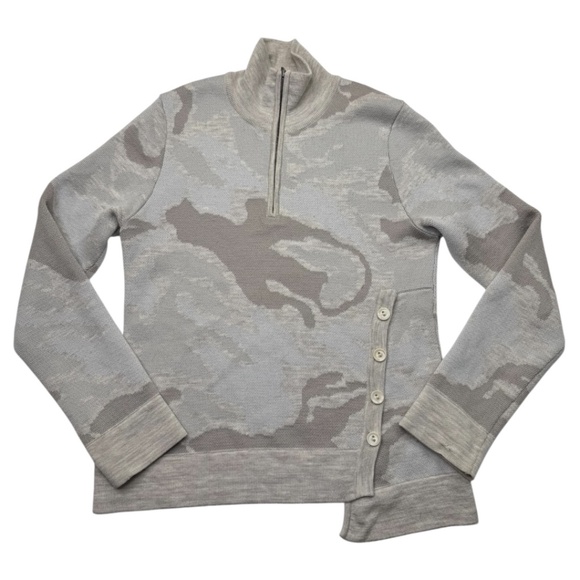 Nau 1/4 Zip Beige Wool Pullover Sweater - Picture 1 of 12